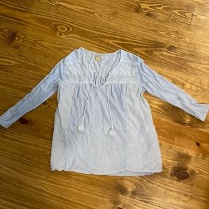 Lucky Brand 3/4 Peasant Blouse, NEVER WORN